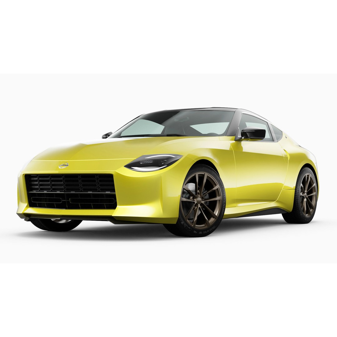 Nissan Z 2023 3D Model – Low Poly Car Asset, Blender, FBX, OBJ - View 41