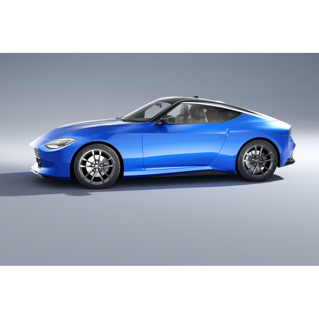 Nissan Z 2023 3D Model – Low Poly Car Asset, Blender, FBX, OBJ - View 5