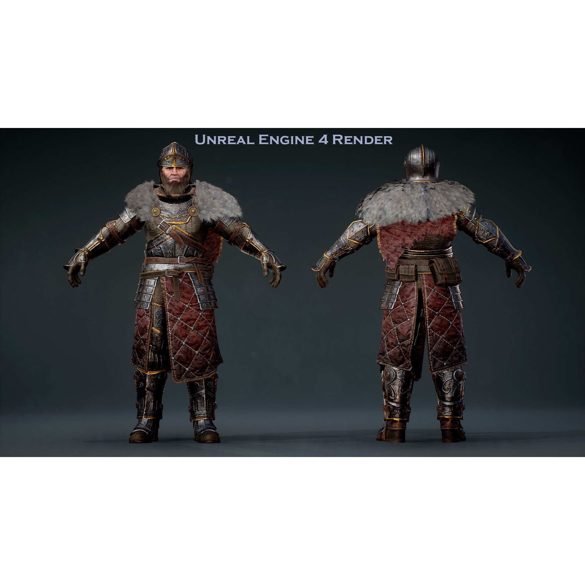 Knight Errant - Low-Poly Game-Ready 3D Model - View 12