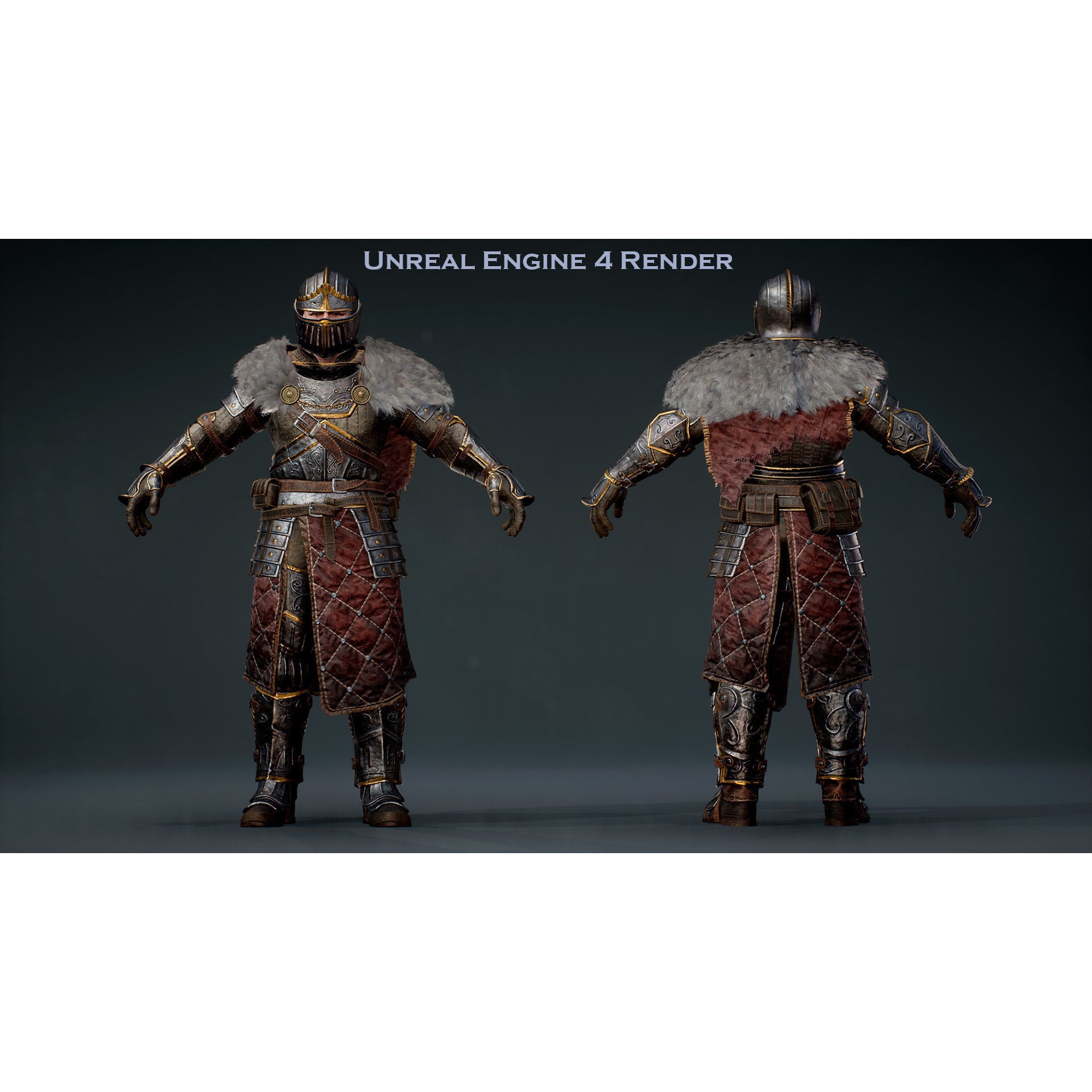 Knight Errant - Low-Poly Game-Ready 3D Model - View 13