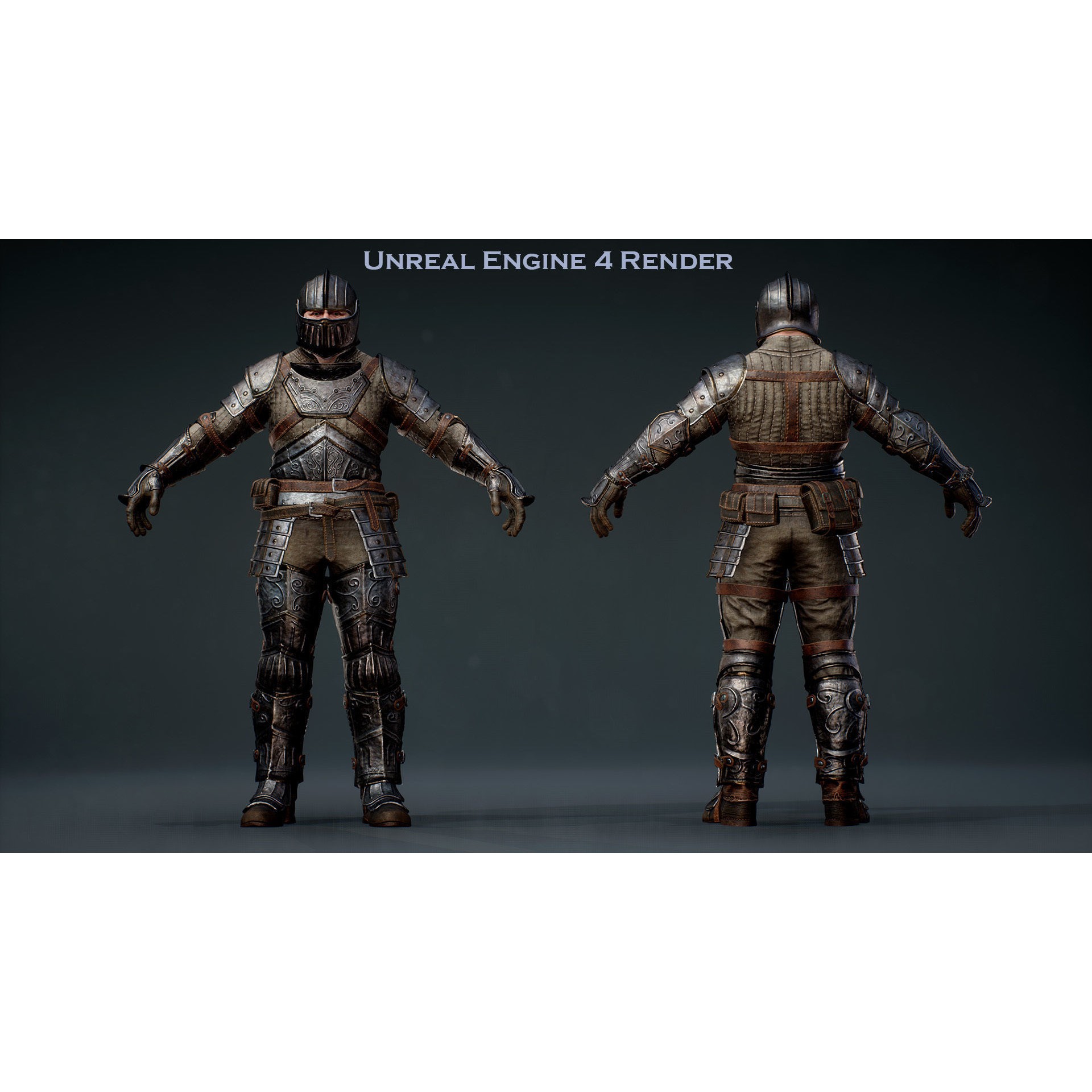 Knight Errant - Low-Poly Game-Ready 3D Model - View 16