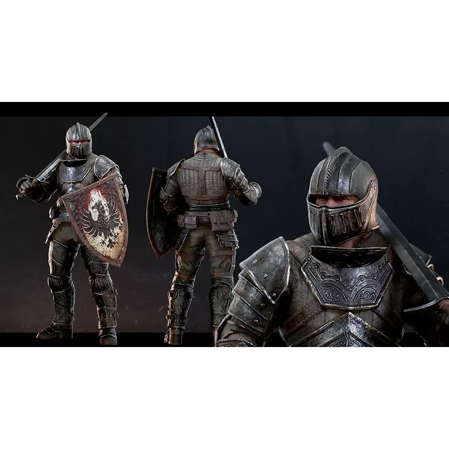 Knight Errant - Low-Poly Game-Ready 3D Model - View 2