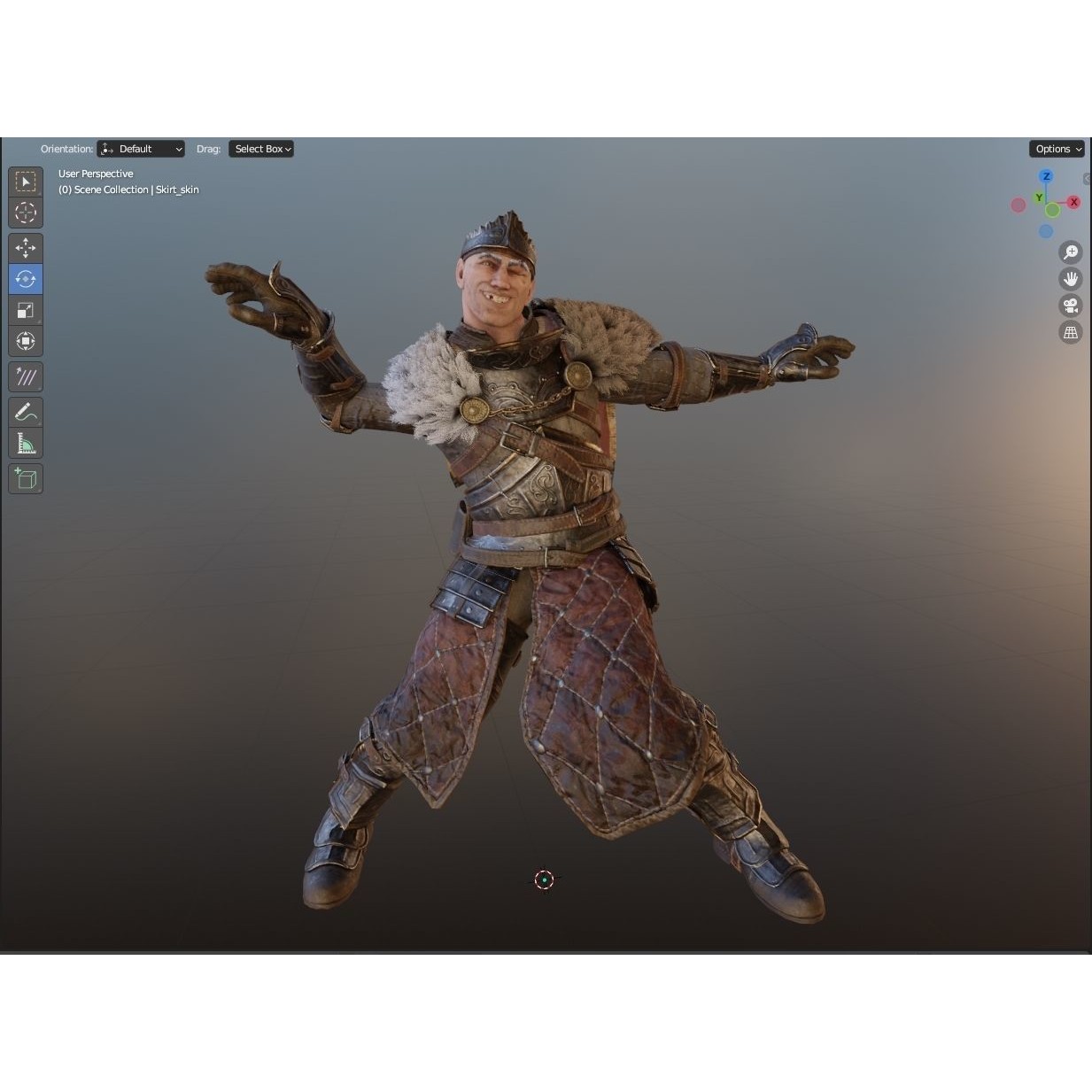 Knight Errant - Low-Poly Game-Ready 3D Model - View 24