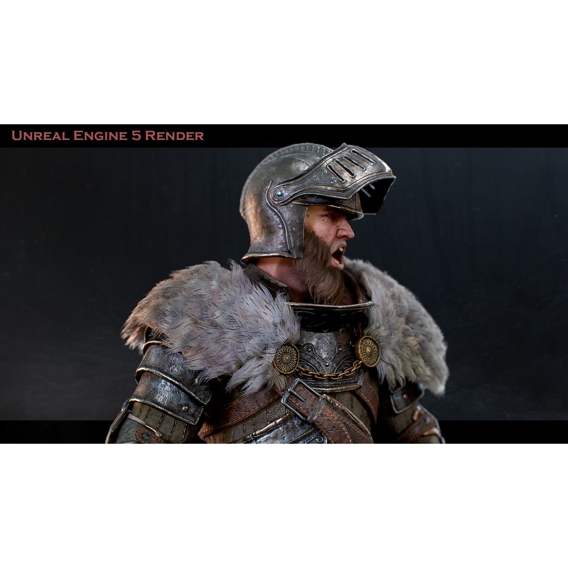 Knight Errant - Low-Poly Game-Ready 3D Model - View 4