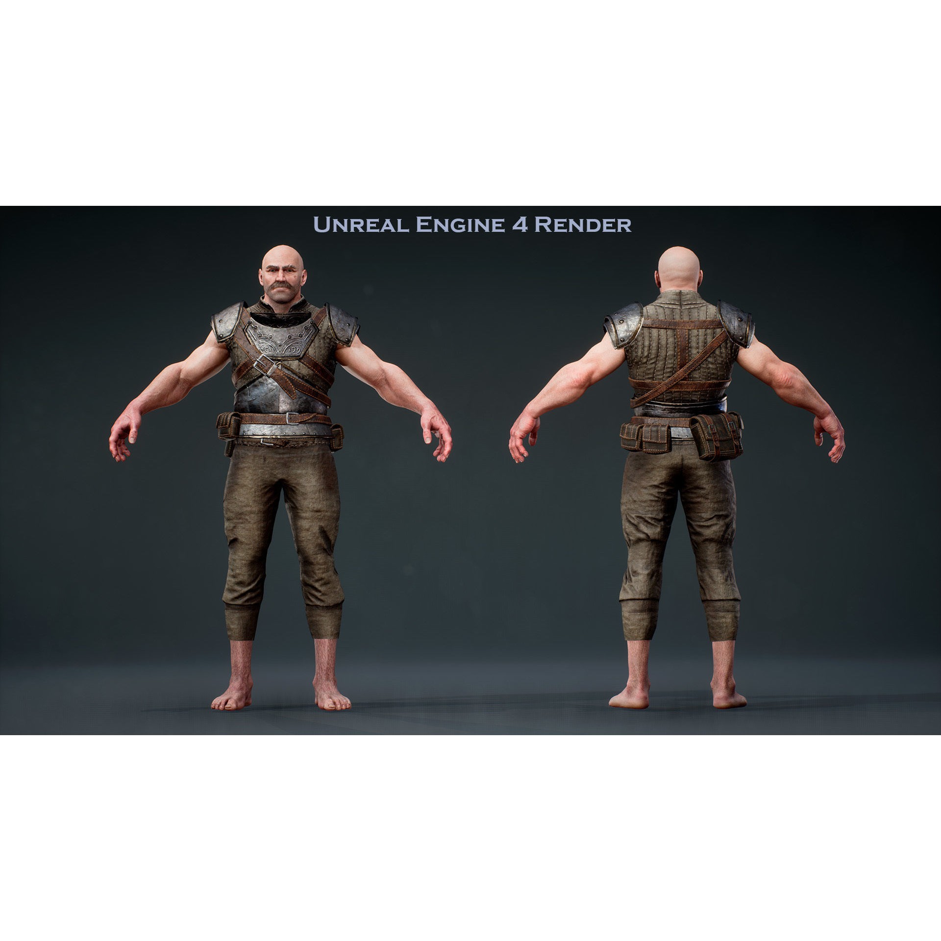 Knight Errant - Low-Poly Game-Ready 3D Model - View 7