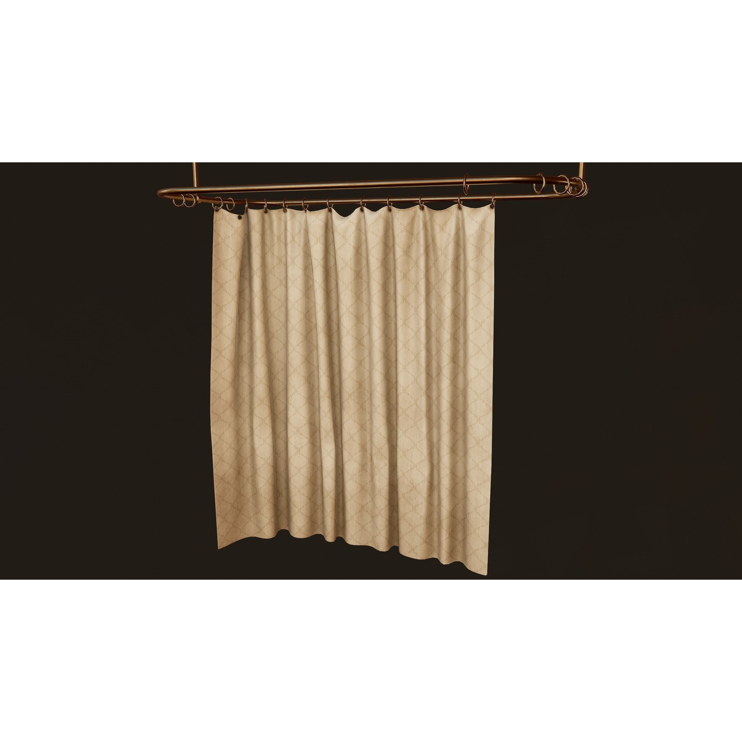 Antique Bathtub - Low-Poly Game-Ready 3D Model - View 13