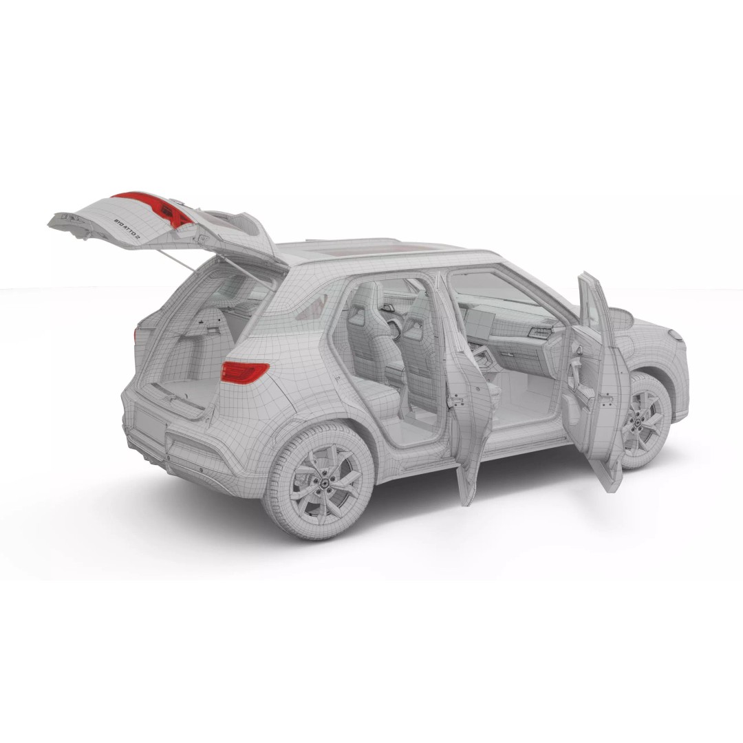 2025 BYD Atto 2 L Hand Drive 3D Model – High Poly SUV, FBX, Blender