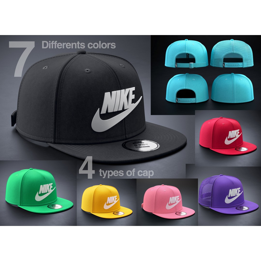 Red Snapback Cap 3D Model – Photorealistic Clothing Asset, FBX, OBJ - View 14