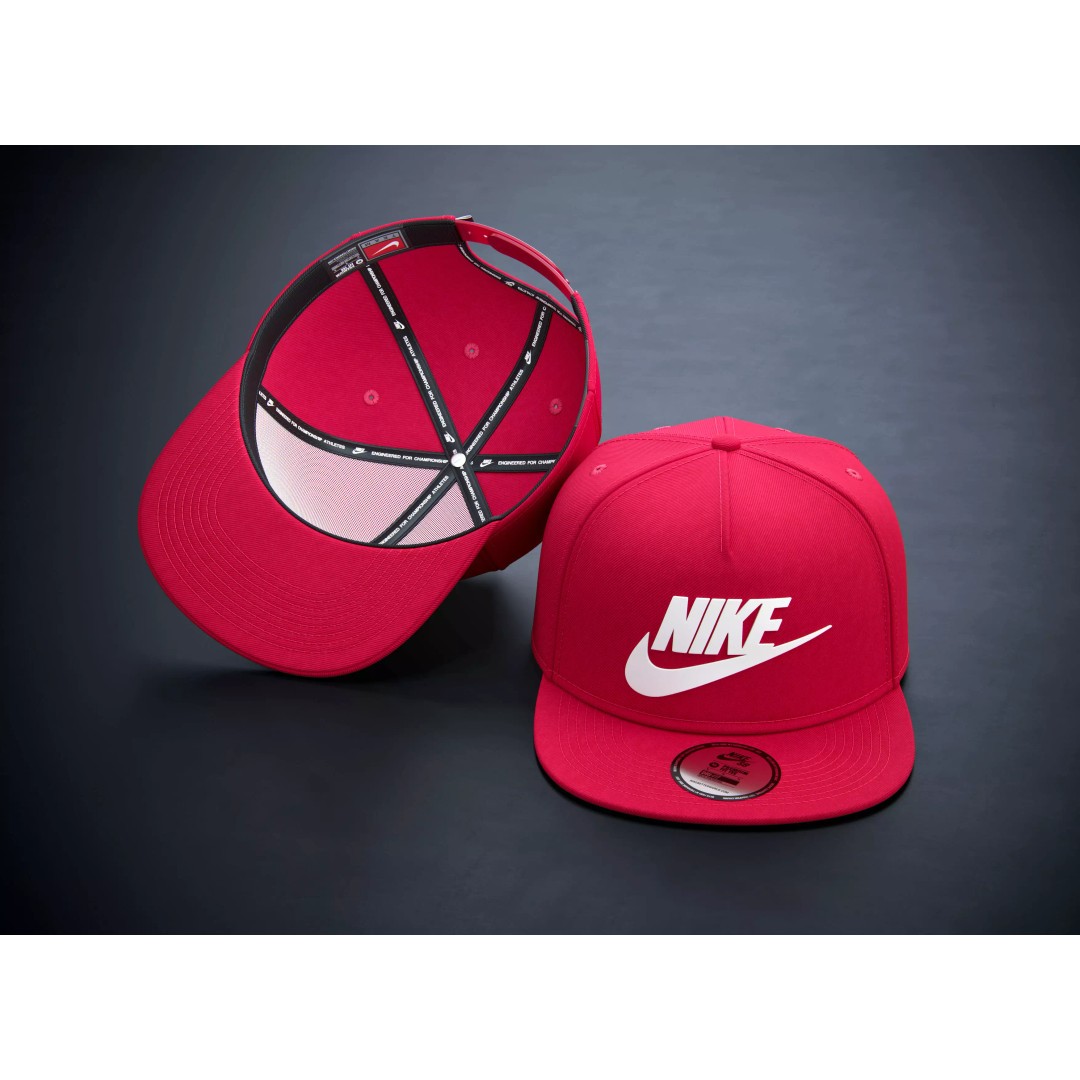 Red Snapback Cap 3D Model – Photorealistic Clothing Asset, FBX, OBJ - View 2