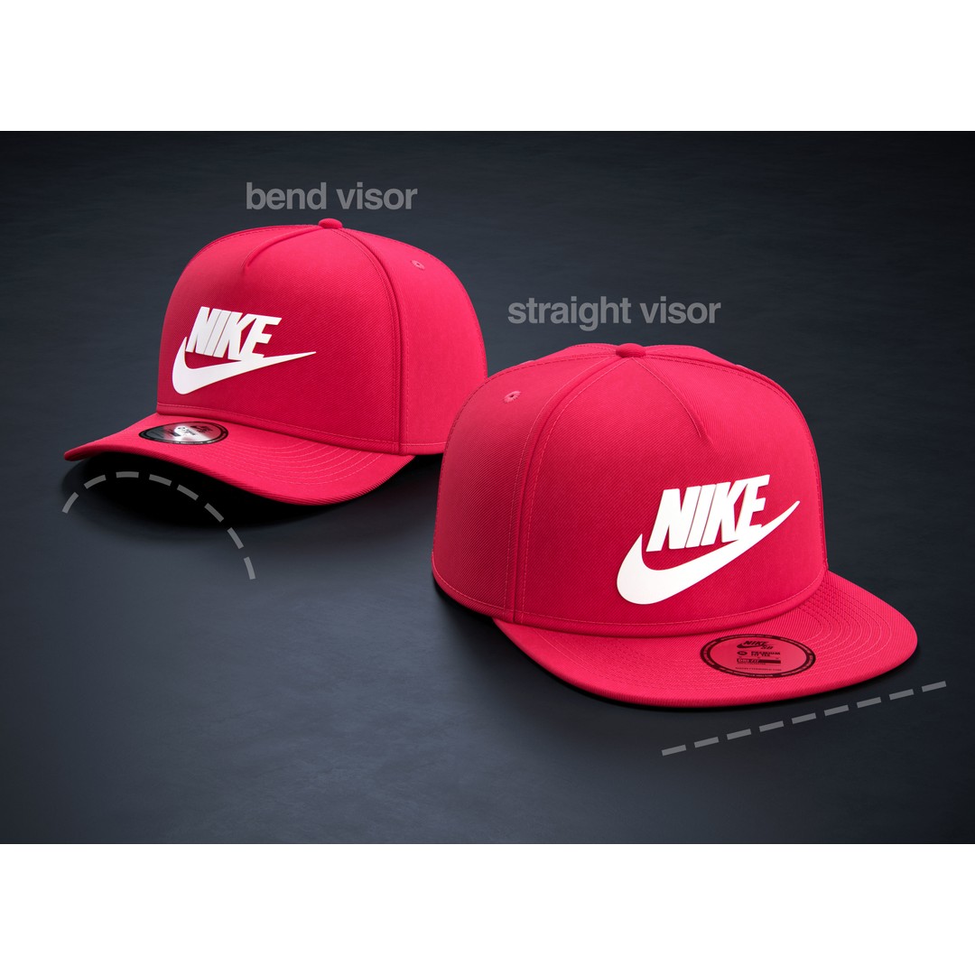 Red Snapback Cap 3D Model – Photorealistic Clothing Asset, FBX, OBJ - View 5