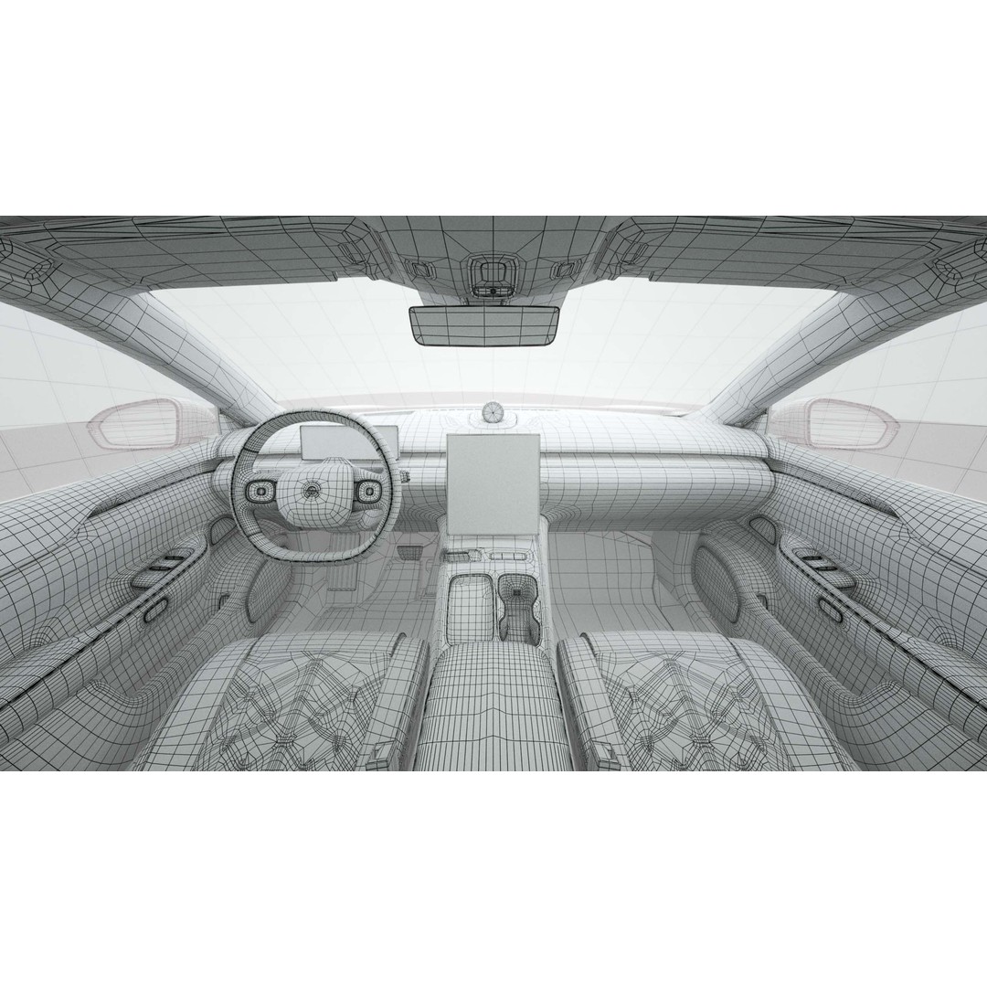NIO ET7 3D Model – Luxury Sedan with Interior, FBX, OBJ, Blender