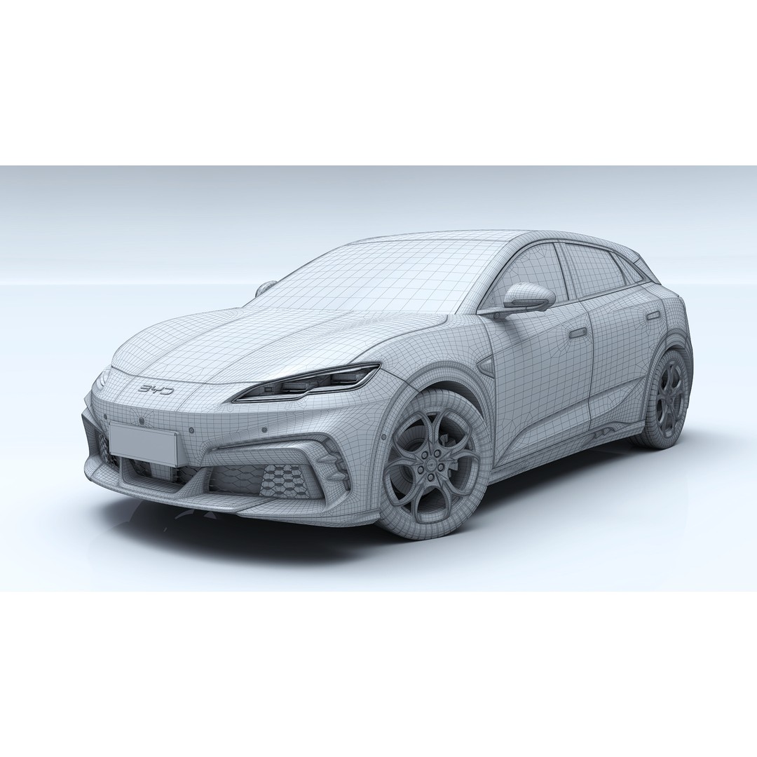 BYD Seal 06 GT 3D Model – Electric Hatchback, FBX, OBJ, PBR - View 16