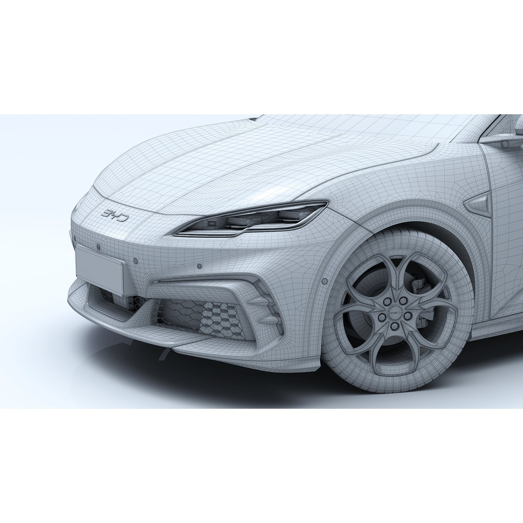 BYD Seal 06 GT 3D Model – Electric Hatchback, FBX, OBJ, PBR - View 18
