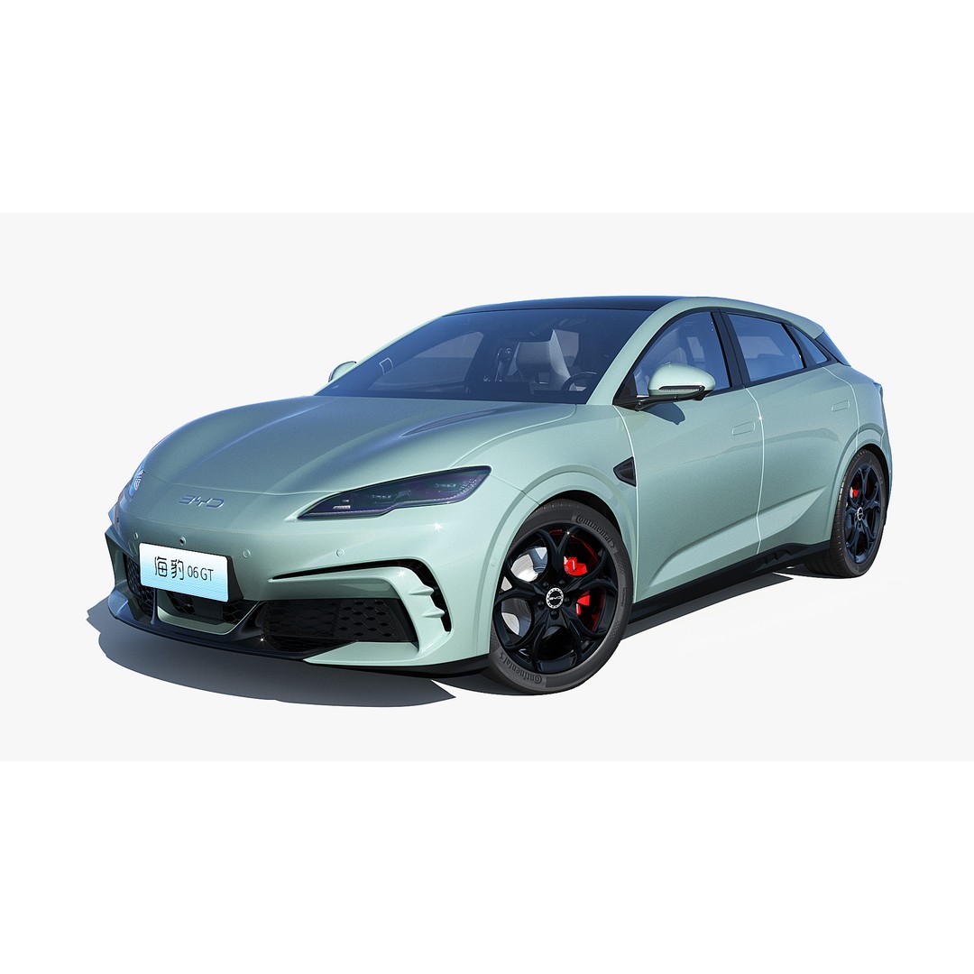 BYD Seal 06 GT 3D Model – Electric Hatchback, FBX, OBJ, PBR - View 4