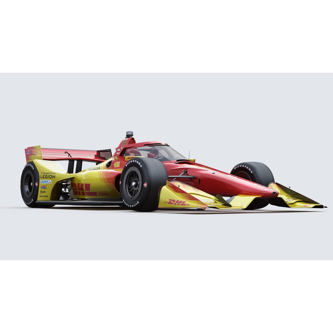 Indycar Road Version 3D Model – High Detail Racing Car, FBX, PBR - View 11
