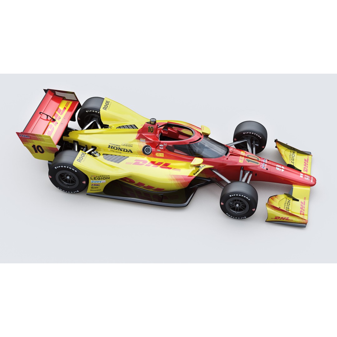 Indycar Road Version 3D Model – High Detail Racing Car, FBX, PBR - View 12