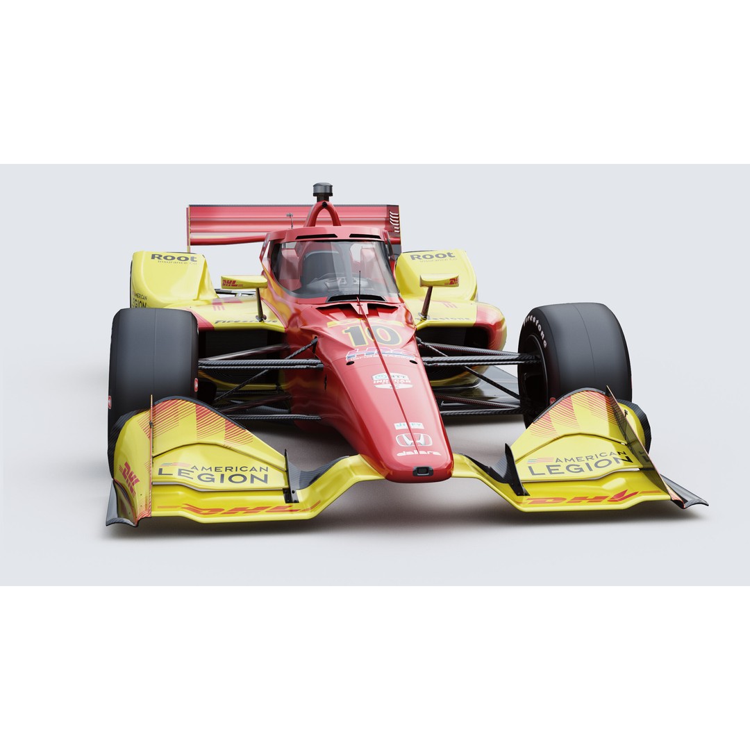 Indycar Road Version 3D Model – High Detail Racing Car, FBX, PBR - View 13