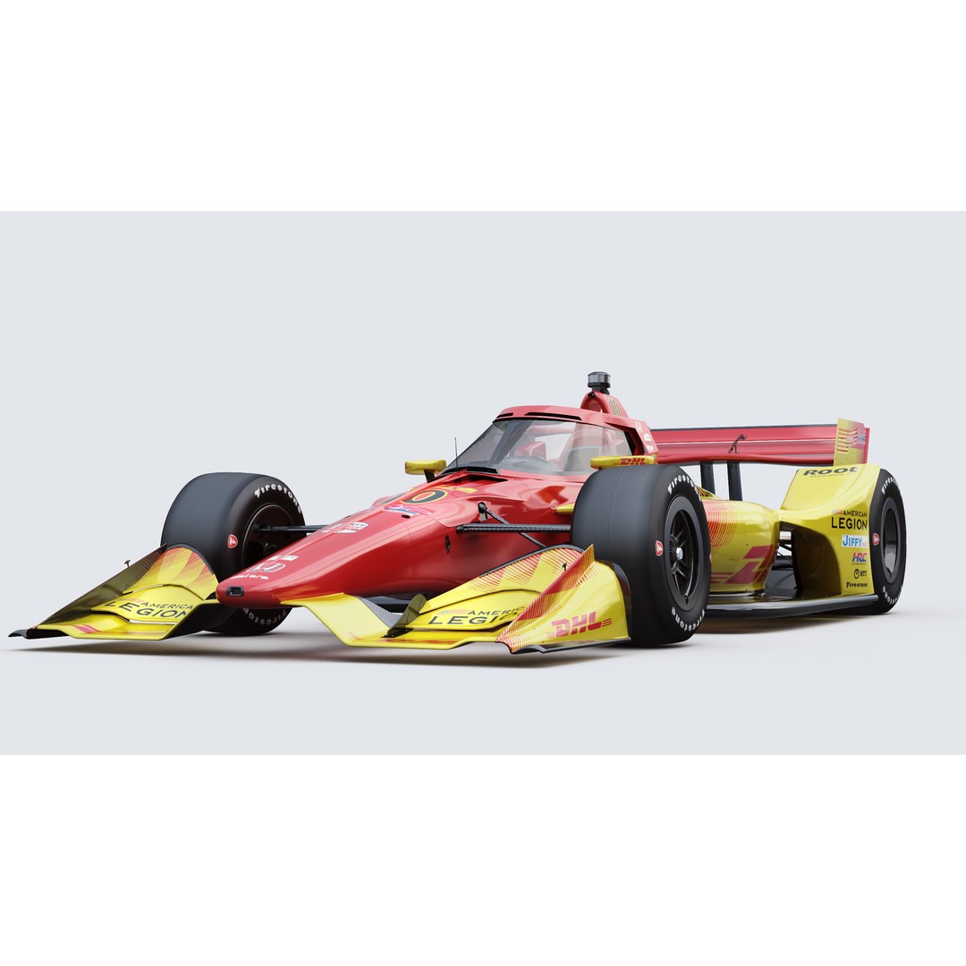 Indycar Road Version 3D Model – High Detail Racing Car, FBX, PBR - View 14
