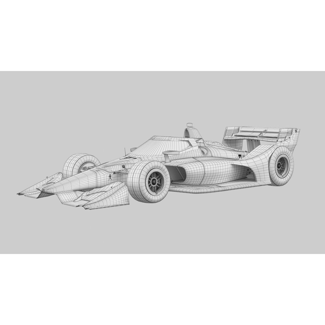 Indycar Road Version 3D Model – High Detail Racing Car, FBX, PBR - View 20
