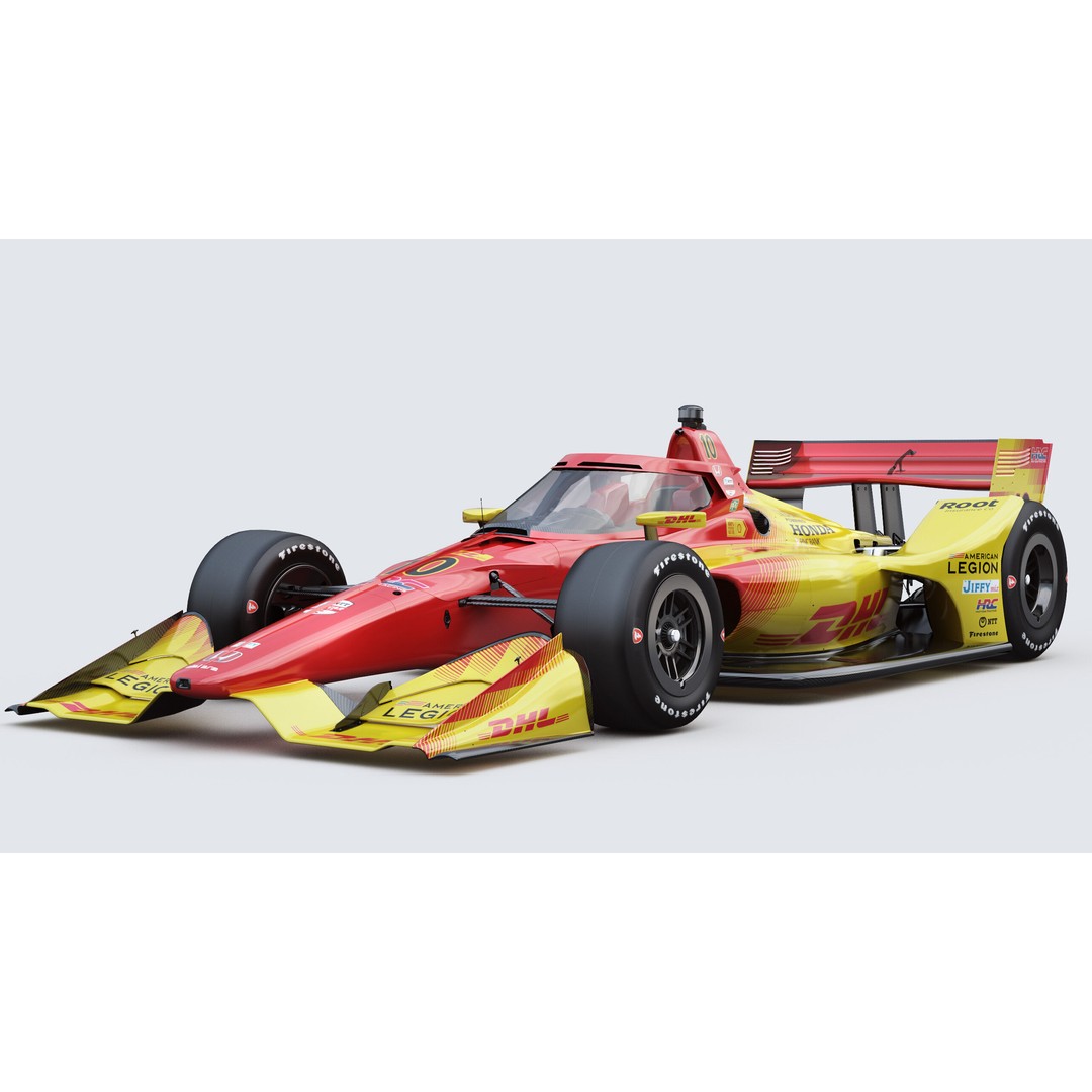 Indycar Road Version 3D Model – High Detail Racing Car, FBX, PBR - View 3