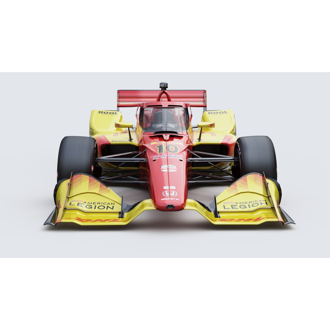 Indycar Road Version 3D Model – High Detail Racing Car, FBX, PBR - View 5