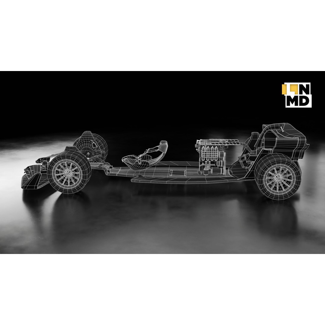 Formula 1 Racing Car 3D Model – Low Poly Game Asset, FBX & OBJ - View 24