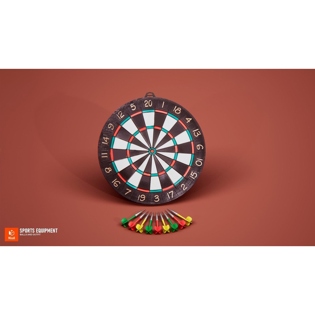 Sports Equipment 3D Model – Low Poly Game Ready Asset, FBX