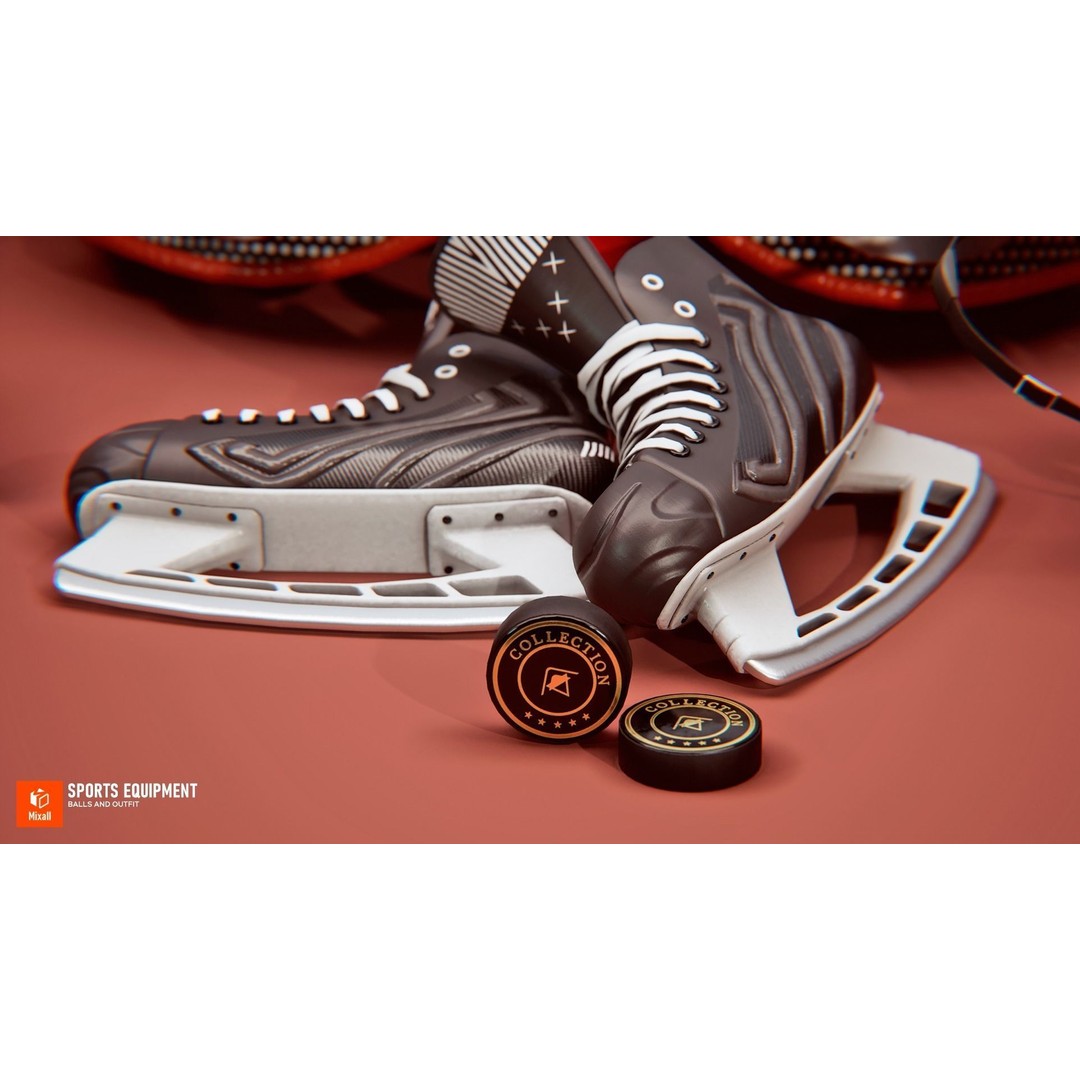 Sports Equipment 3D Model – Low Poly Game Ready Asset, FBX - View 12