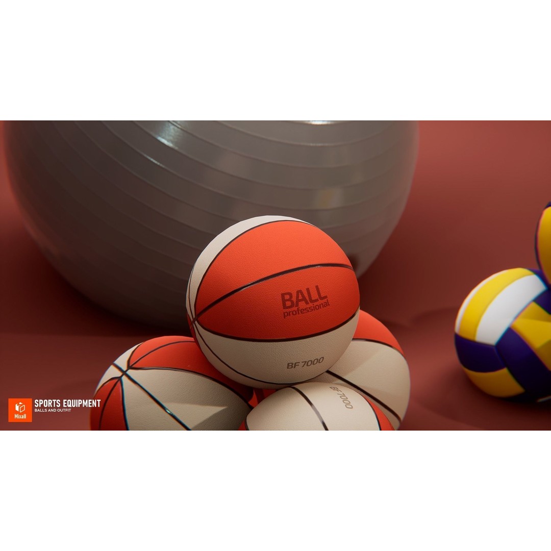 Sports Equipment 3D Model – Low Poly Game Ready Asset, FBX - View 13