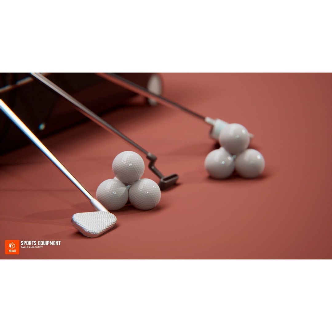 Sports Equipment 3D Model – Low Poly Game Ready Asset, FBX - View 6