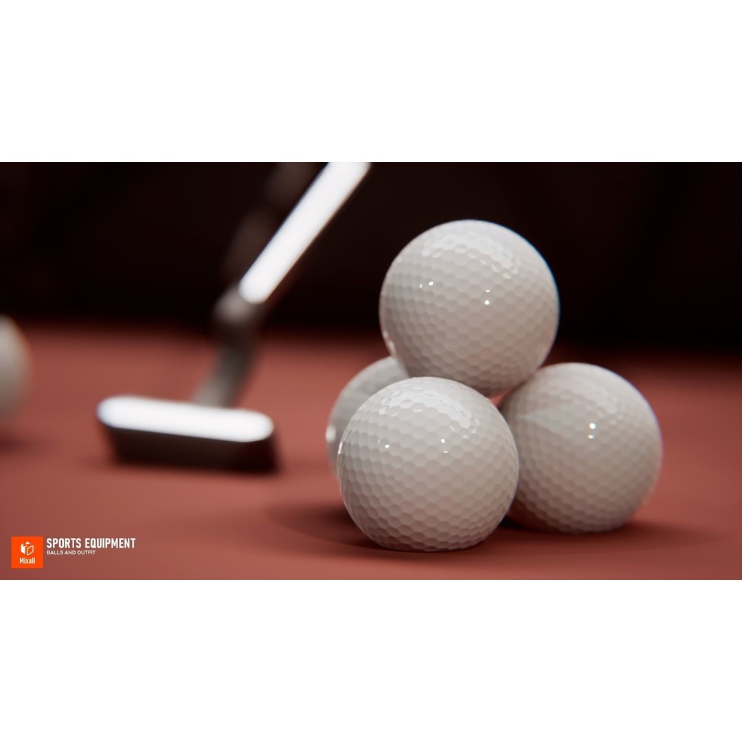 Sports Equipment 3D Model – Low Poly Game Ready Asset, FBX - View 7