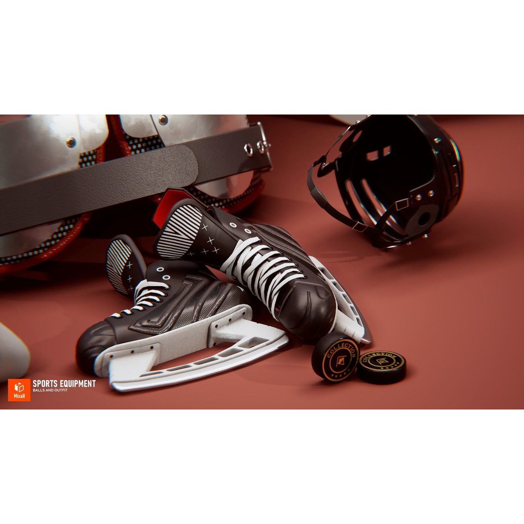 Sports Equipment 3D Model – Low Poly Game Ready Asset, FBX - View 8