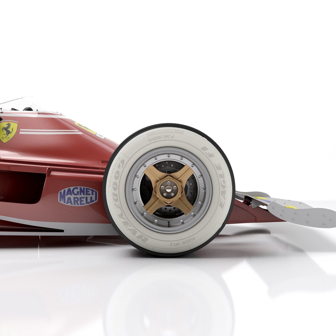 Ferrari F1 312T 1975 3D Model – High Poly Racing Car, FBX, Blender - View 12
