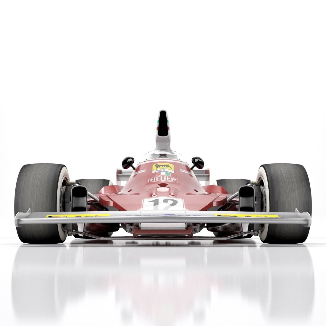 Ferrari F1 312T 1975 3D Model – High Poly Racing Car, FBX, Blender - View 15