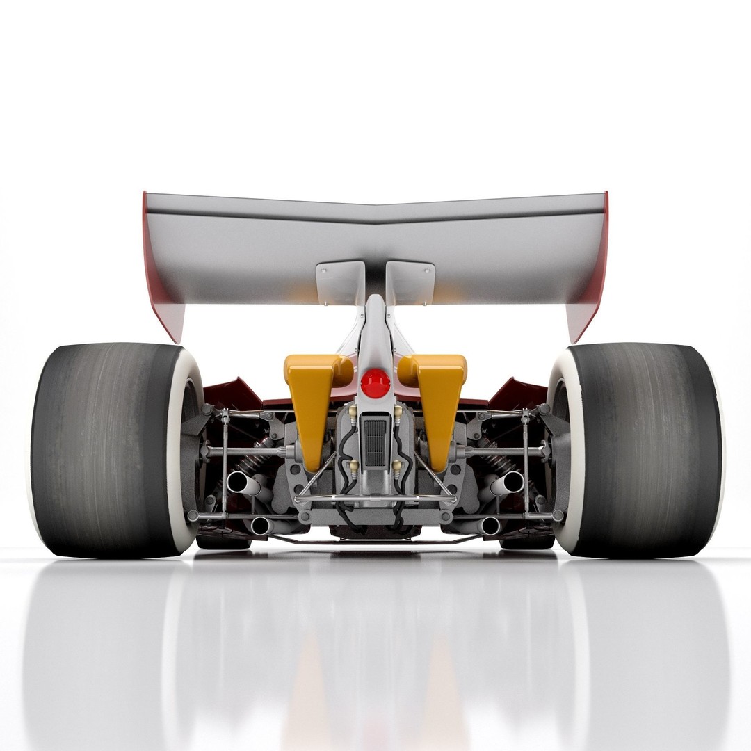 Ferrari F1 312T 1975 3D Model – High Poly Racing Car, FBX, Blender - View 16