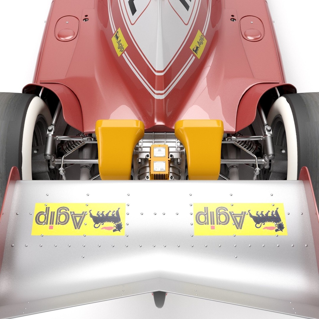 Ferrari F1 312T 1975 3D Model – High Poly Racing Car, FBX, Blender - View 18