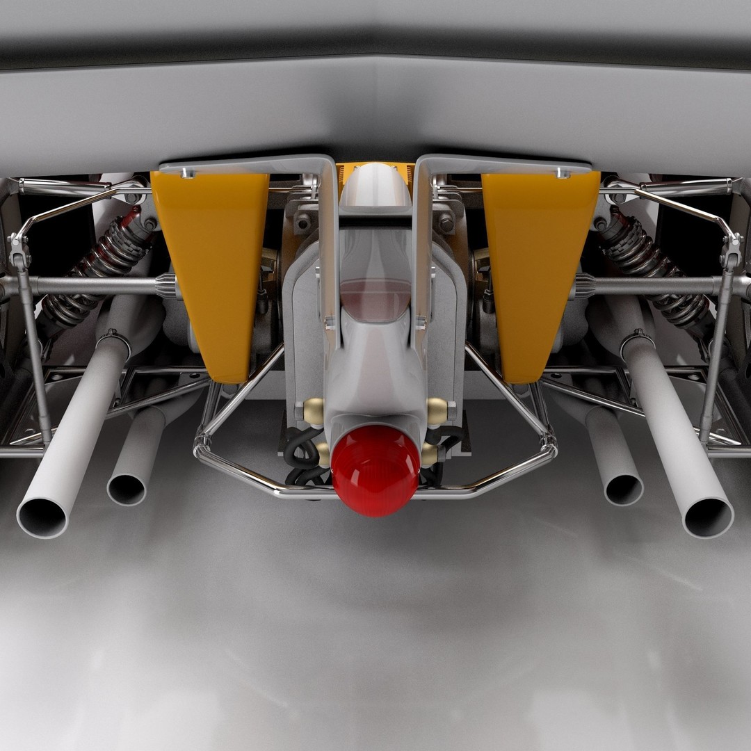 Ferrari F1 312T 1975 3D Model – High Poly Racing Car, FBX, Blender - View 20