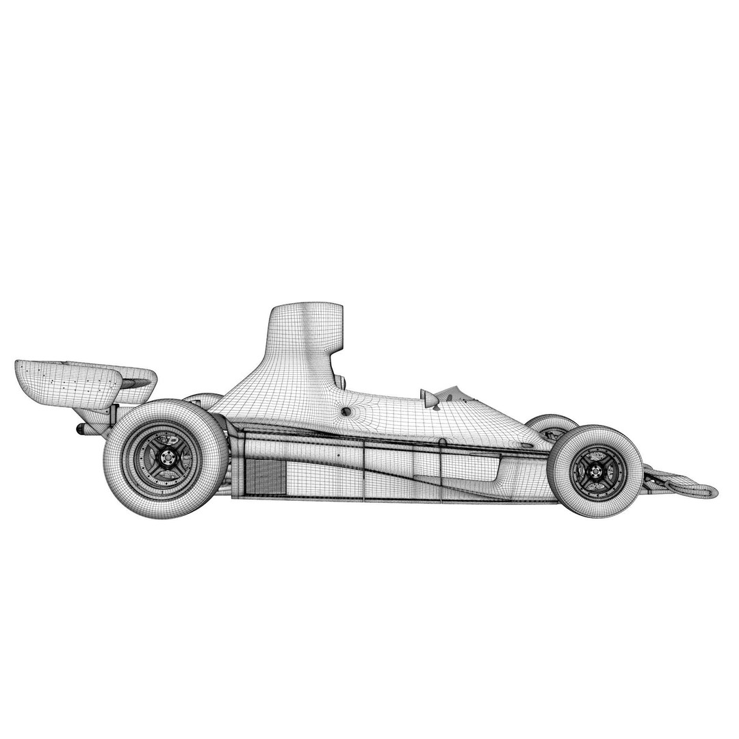 Ferrari F1 312T 1975 3D Model – High Poly Racing Car, FBX, Blender - View 27