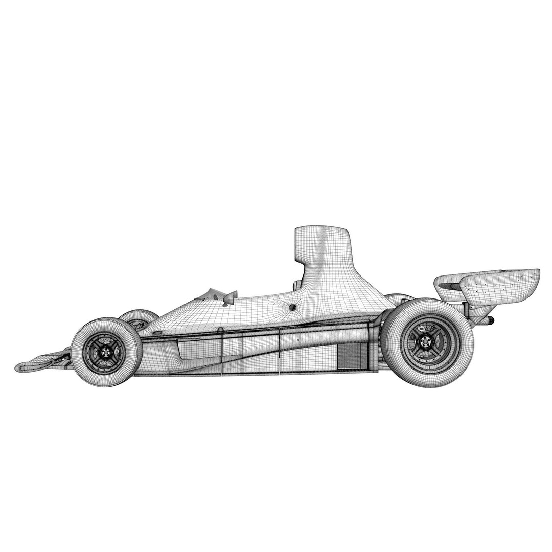 Ferrari F1 312T 1975 3D Model – High Poly Racing Car, FBX, Blender - View 29