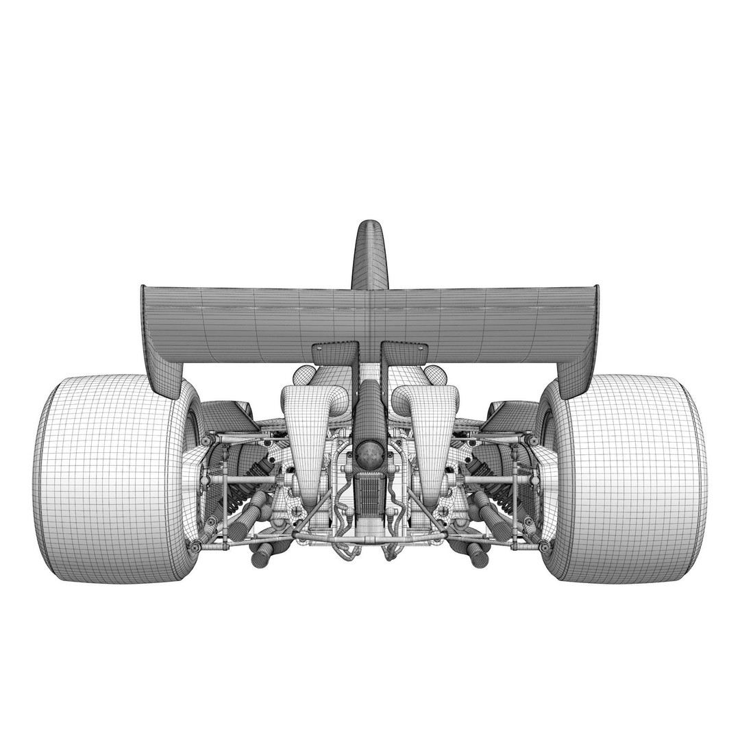 Ferrari F1 312T 1975 3D Model – High Poly Racing Car, FBX, Blender - View 31
