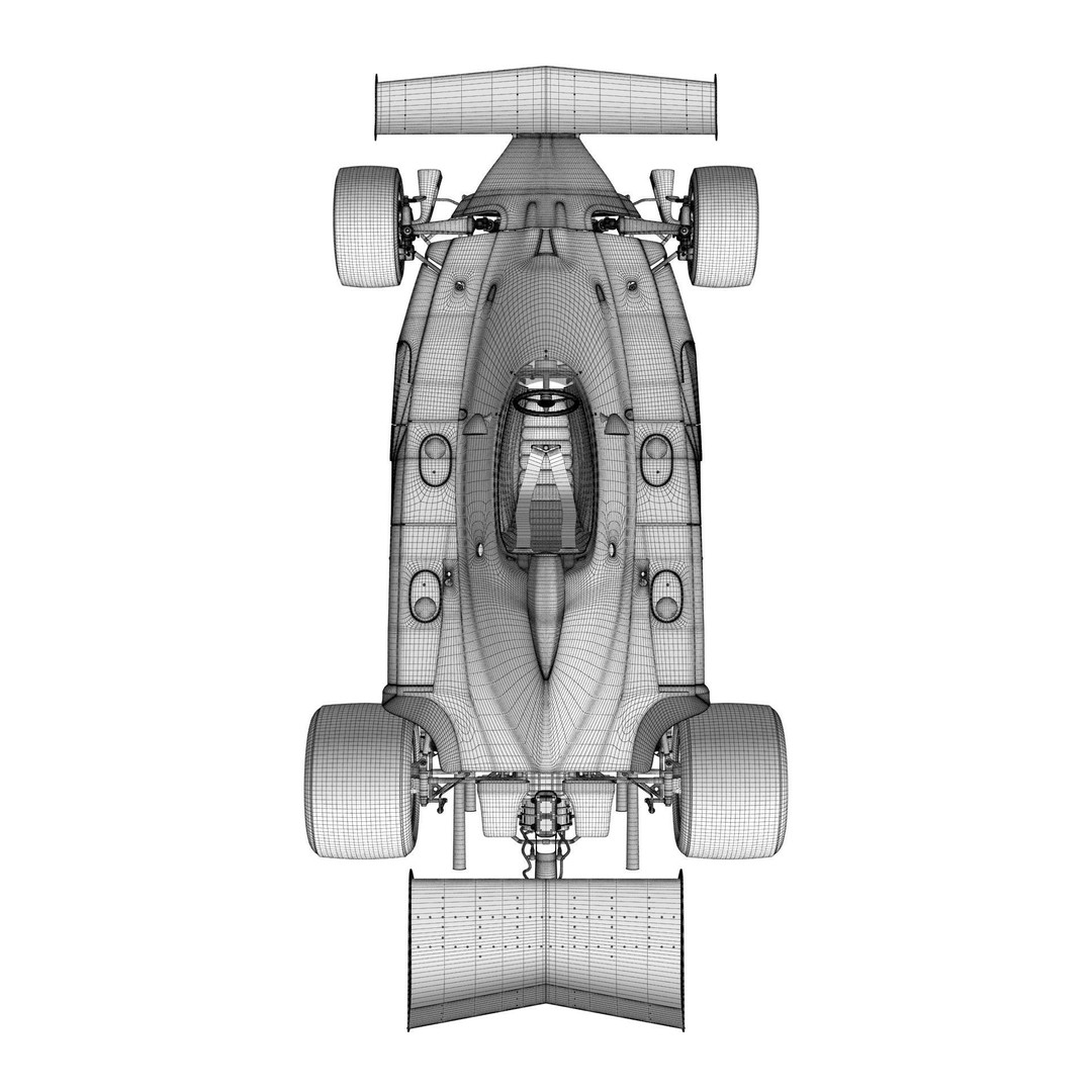 Ferrari F1 312T 1975 3D Model – High Poly Racing Car, FBX, Blender - View 34