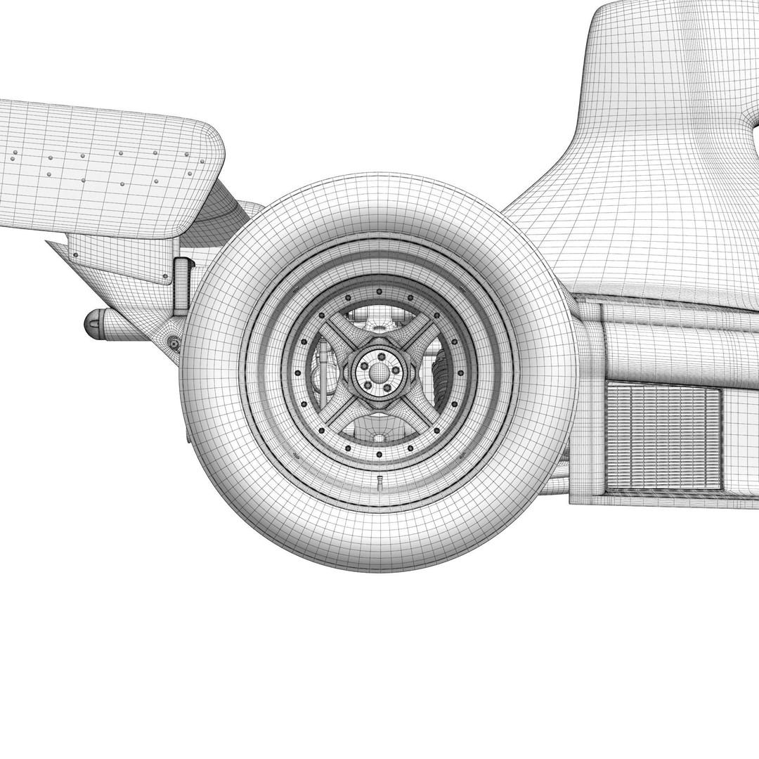 Ferrari F1 312T 1975 3D Model – High Poly Racing Car, FBX, Blender - View 35