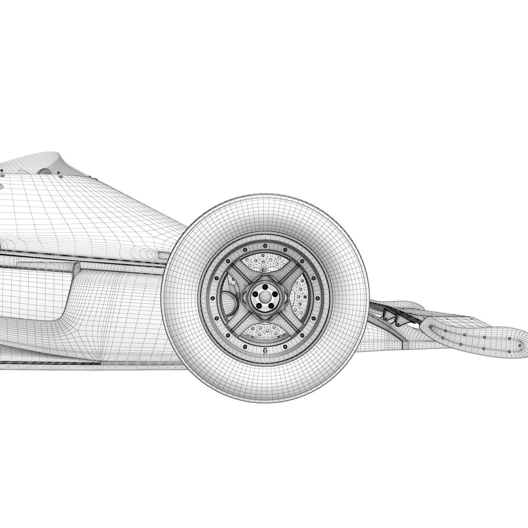 Ferrari F1 312T 1975 3D Model – High Poly Racing Car, FBX, Blender - View 36