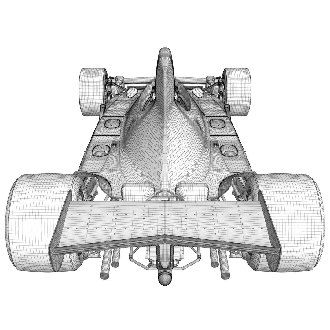 Ferrari F1 312T 1975 3D Model – High Poly Racing Car, FBX, Blender - View 38