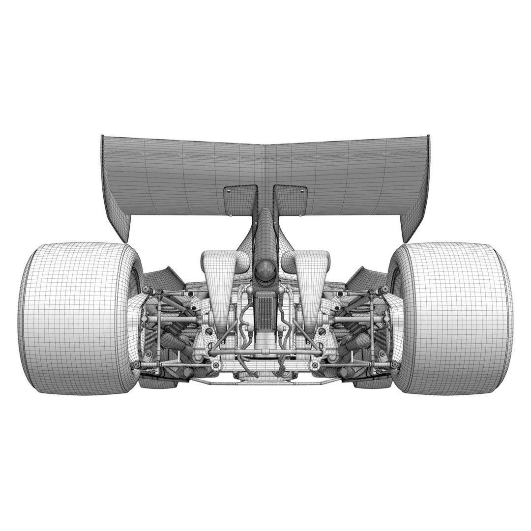 Ferrari F1 312T 1975 3D Model – High Poly Racing Car, FBX, Blender - View 40