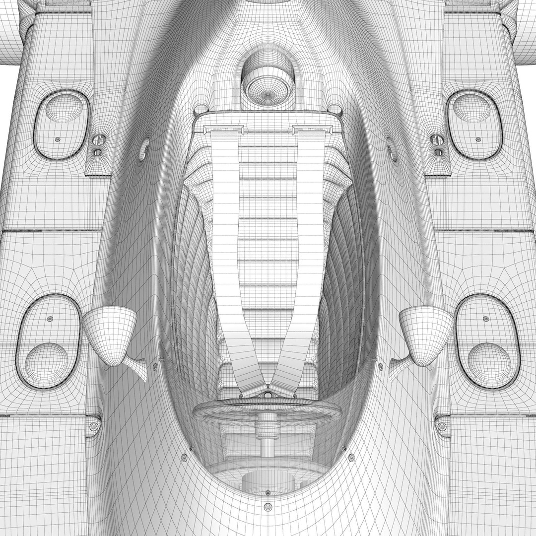 Ferrari F1 312T 1975 3D Model – High Poly Racing Car, FBX, Blender - View 41