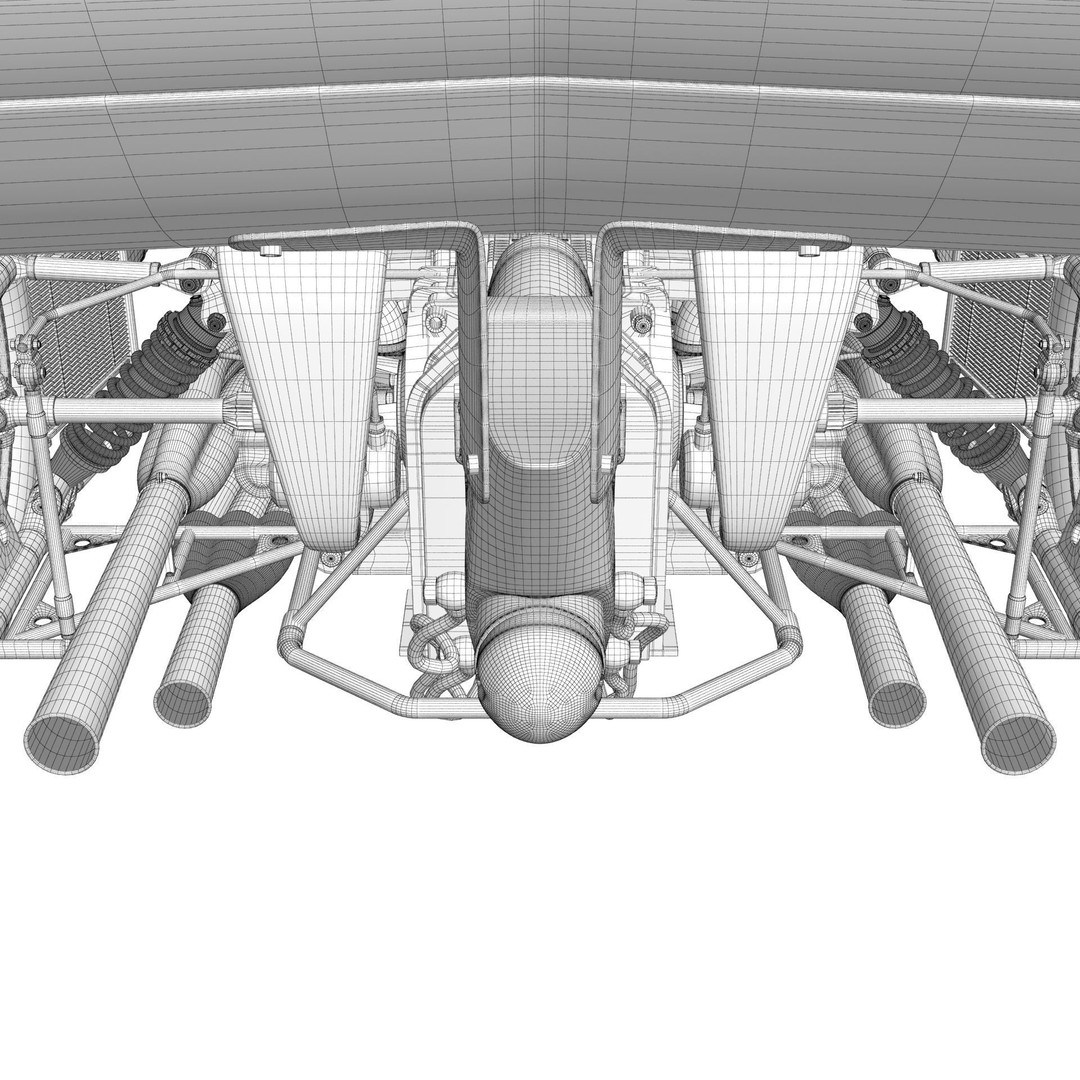 Ferrari F1 312T 1975 3D Model – High Poly Racing Car, FBX, Blender - View 44