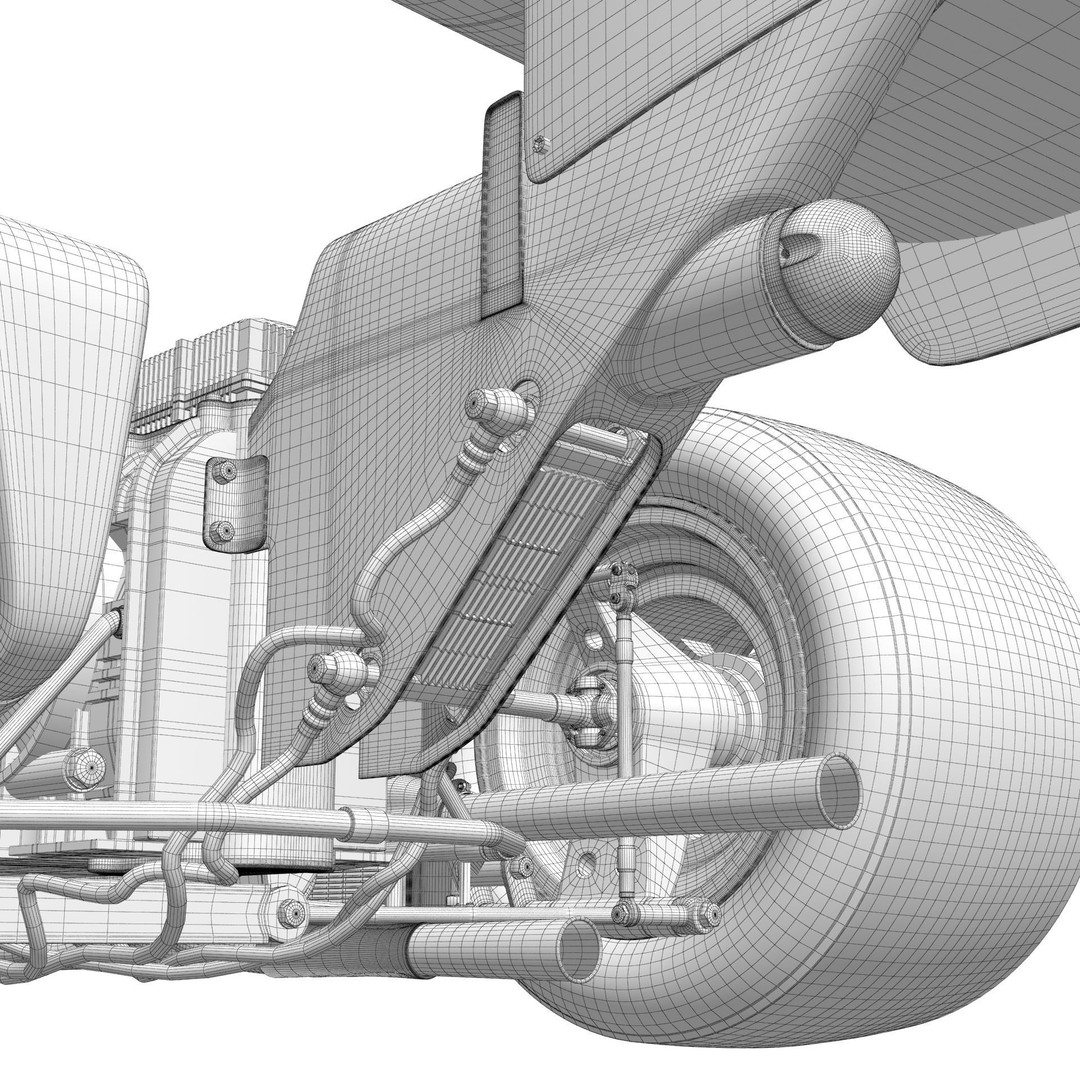 Ferrari F1 312T 1975 3D Model – High Poly Racing Car, FBX, Blender - View 45