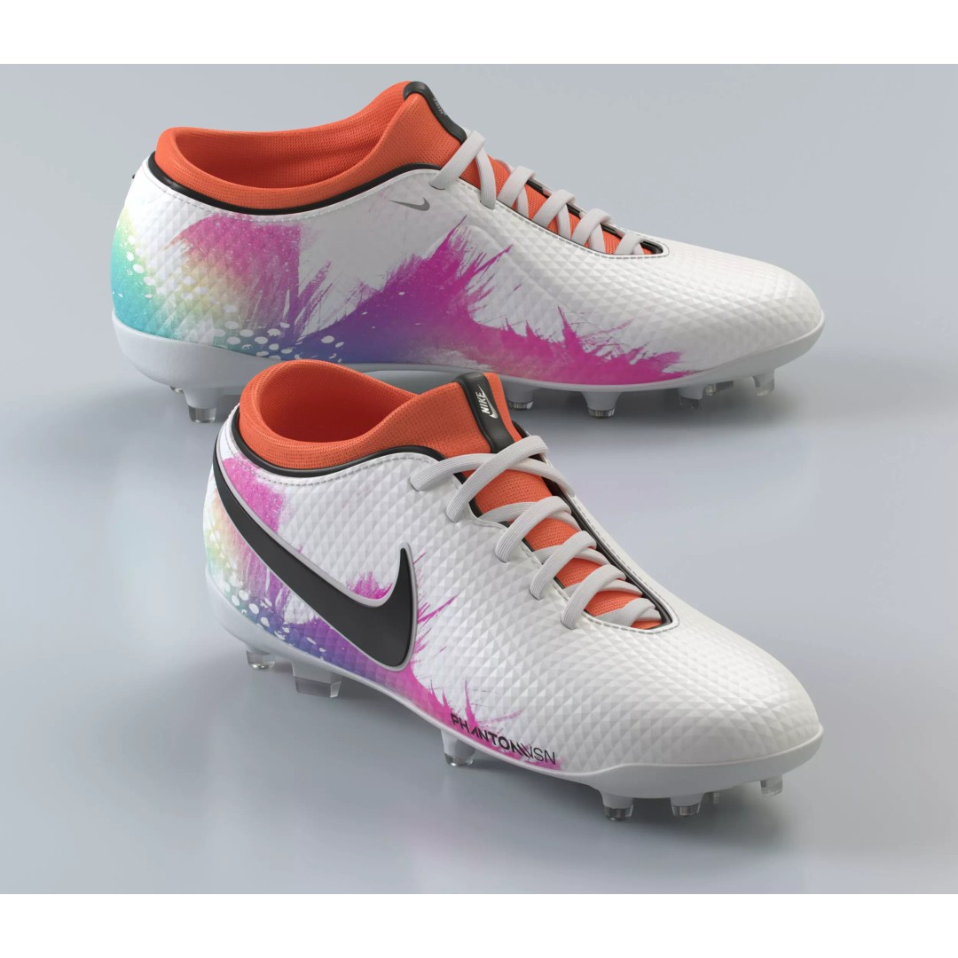 Football Boots 3D Model – Photorealistic Sports Footwear, FBX, OBJ - View 2