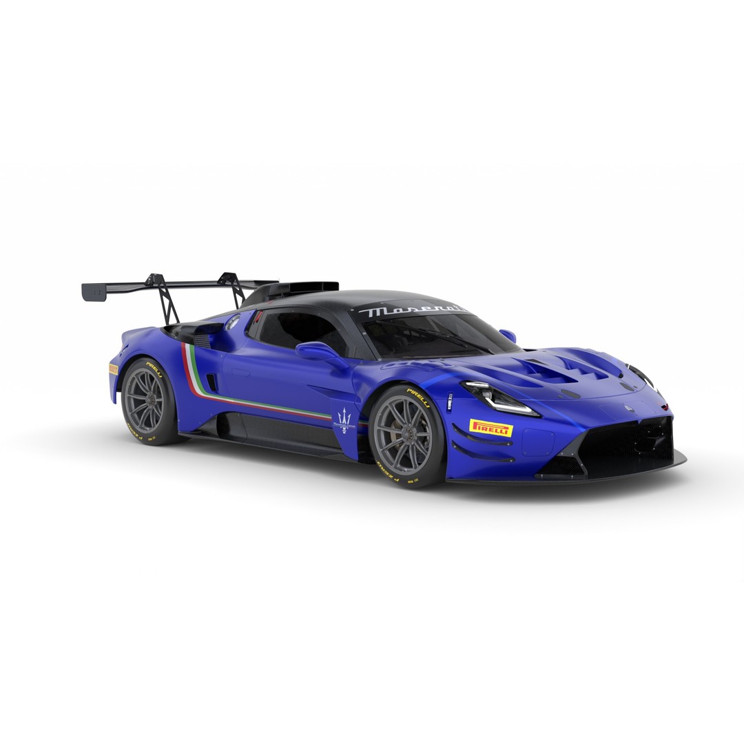 Maserati MC20 GT2 3D Model – High Poly Racing Car Asset, FBX, PBR - View 11